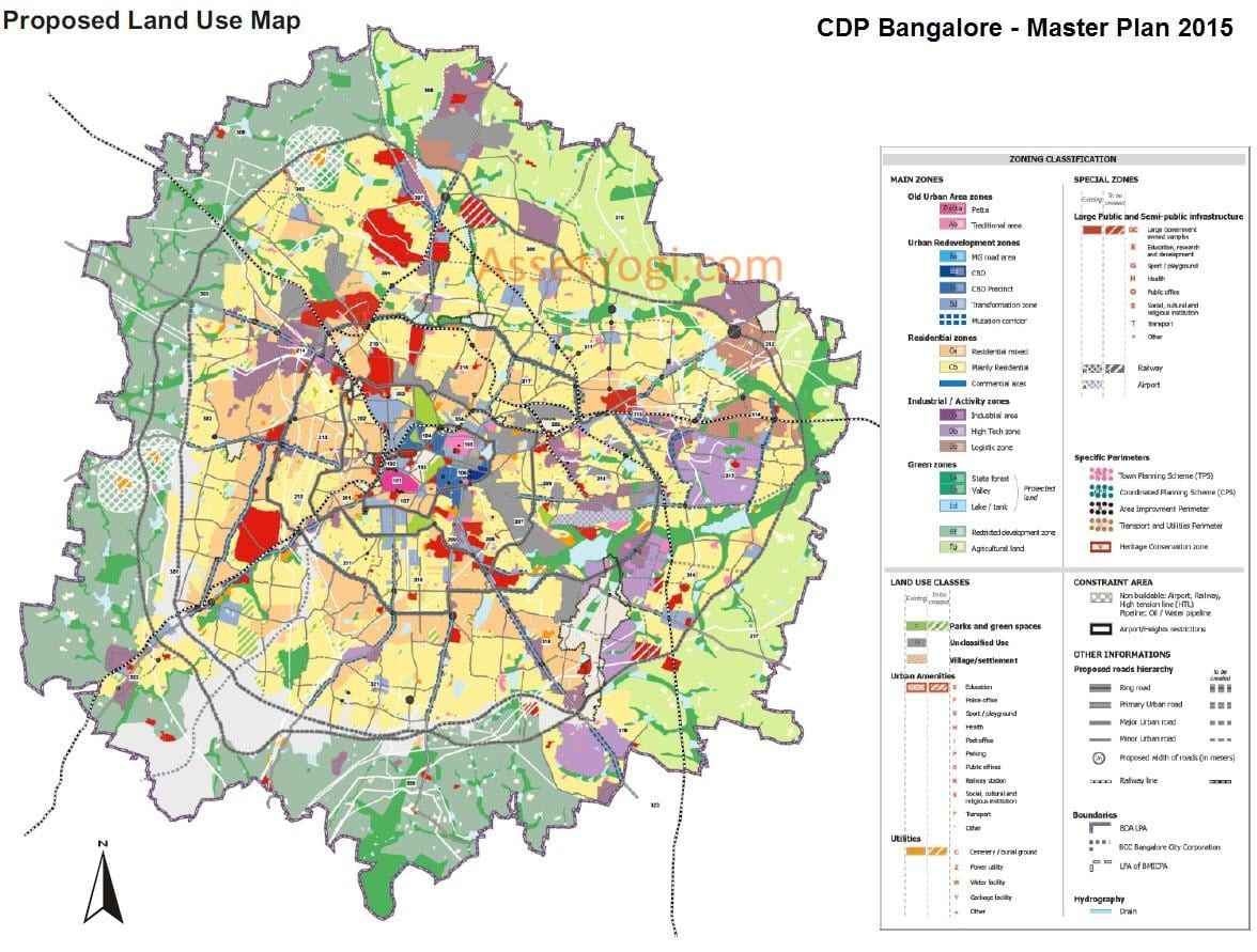 mapa d'ocupació del sòl Bangalore