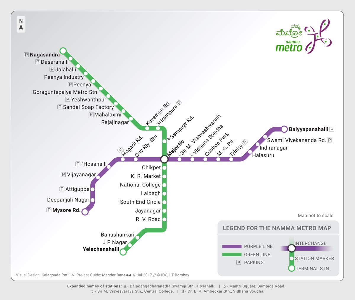 metro mapa de rutes Bangalore