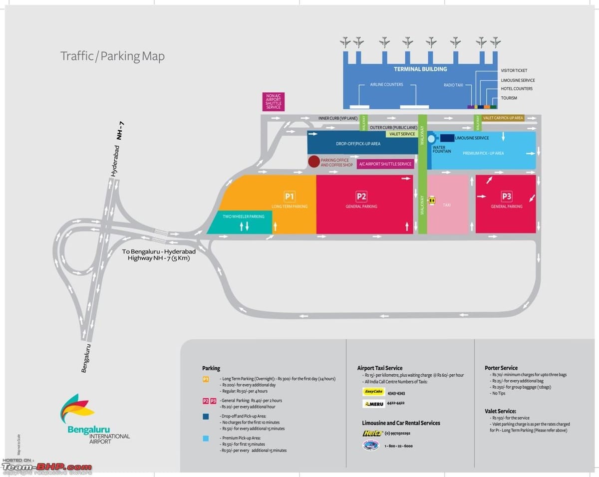 l'aeroport de Bangalore mapa