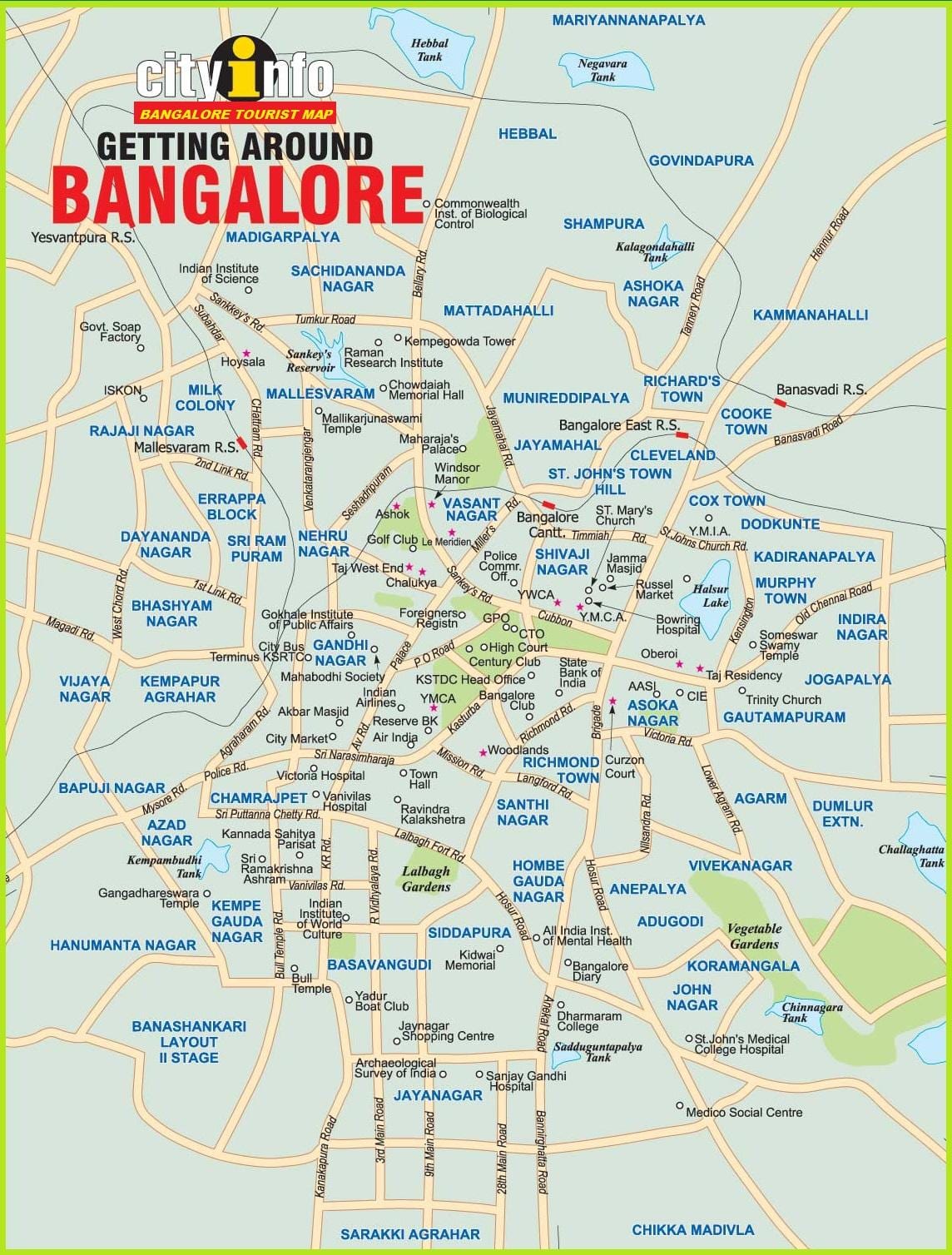 Bangalore en el mapa
