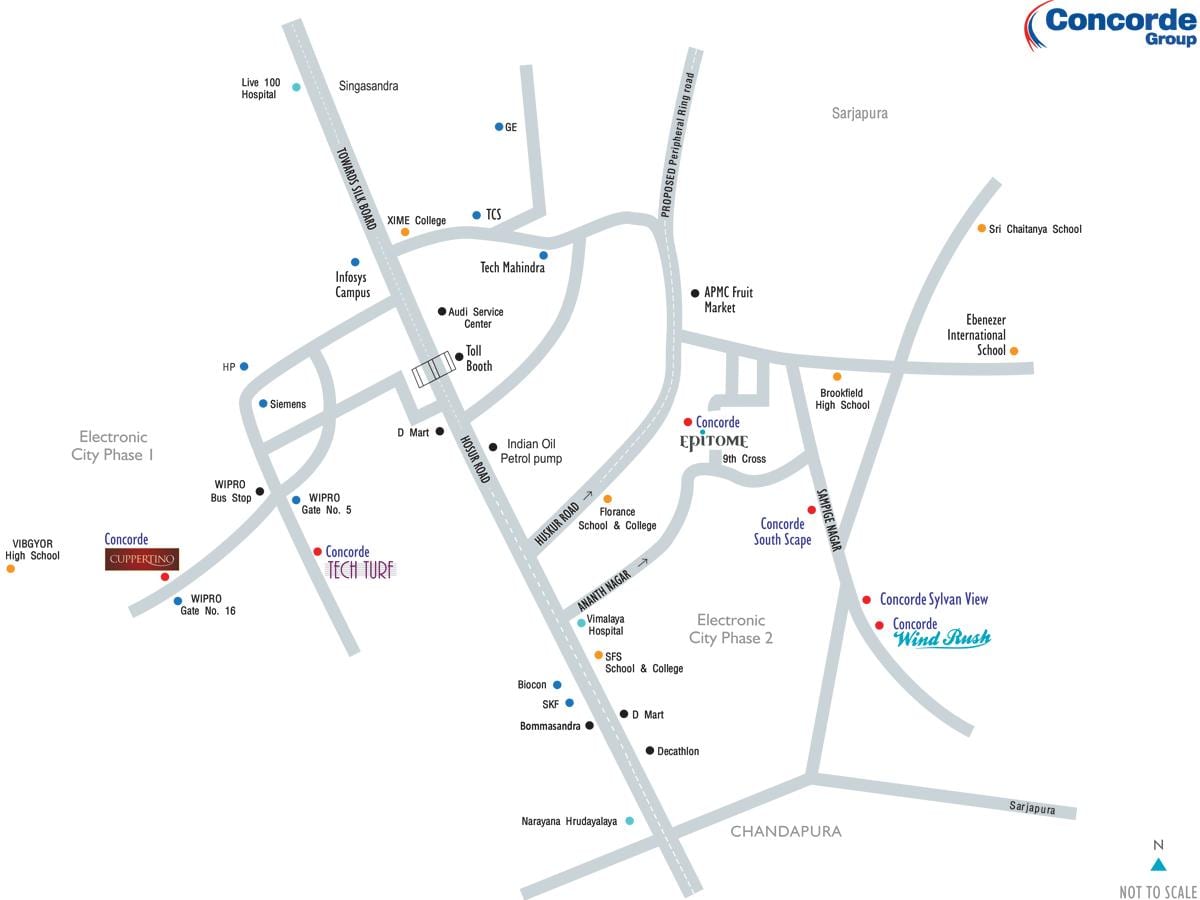 mapa de la ciutat de Bangalore
