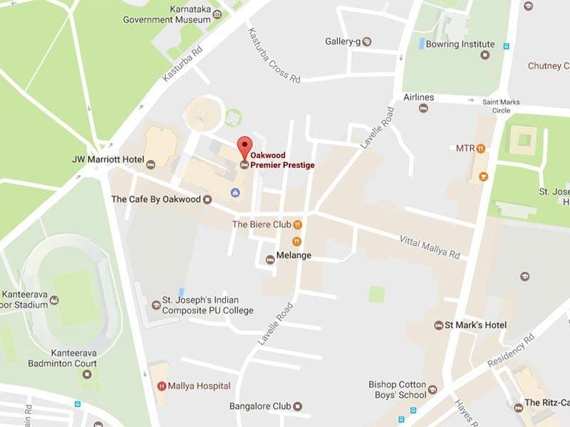 mapa de la ub de la ciutat de Bangalore