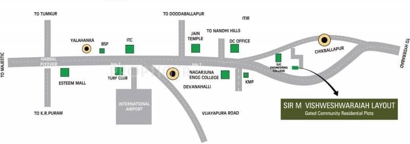 Vishweshwaraya disposició mapa