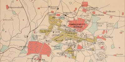 Bangalore antic mapa