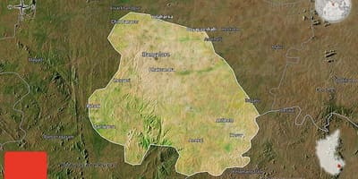 Canals mapa de Bangalore