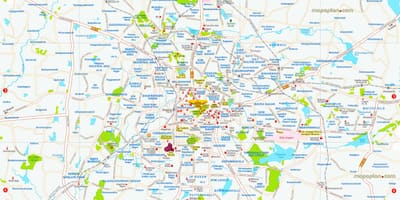 Mapa de localització de Bangalore