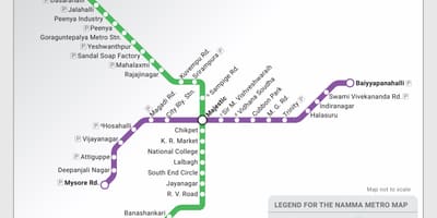 Plànol de Metro de Bangalore