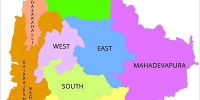 Bangalore BBMP ward mapa