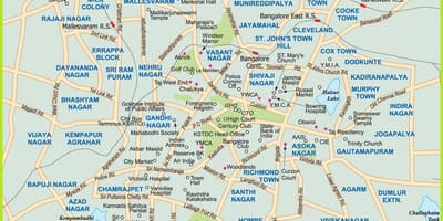 Bangalore en el mapa