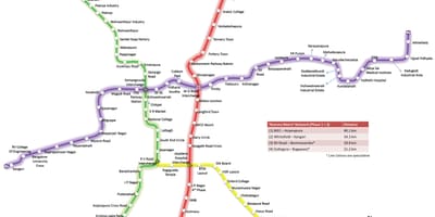 Bmrcl mapa de rutes