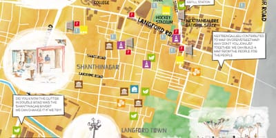 Carrer comercial Bangalore compres mapa