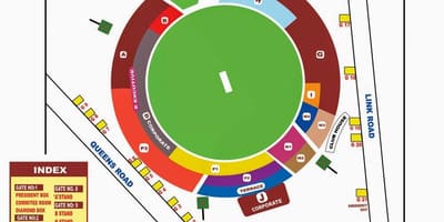 Bangalore chinnaswamy estadi mapa