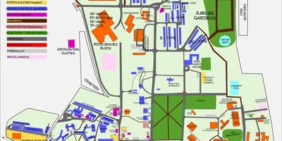Mapa de IISC Bangalore