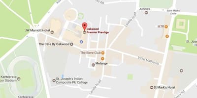 Mapa de la ub de la ciutat de Bangalore