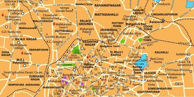 Bangalore al mapa
